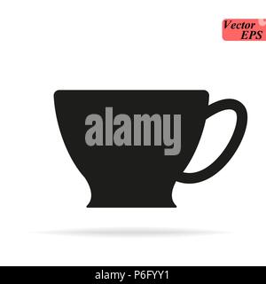 cup icon , in trendy flat style isolated on white background. illustration Stock Vector