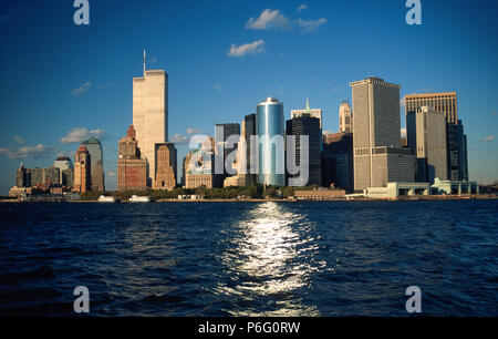 Vintage Image of New York City Skyline which includes the