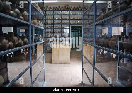 Larco Herrera museum Storage gallery of Pre-Columbian ceramic Lima Perú. Stock Photo