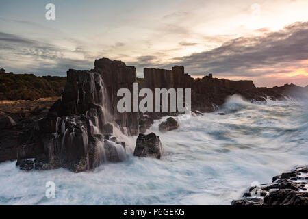 The iconic Bombo headland quarry near Kiama New South Wales Australia on 21st June 2018 Stock Photo