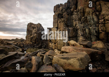 The iconic Bombo headland quarry near Kiama New South Wales Australia on 21st June 2018 Stock Photo