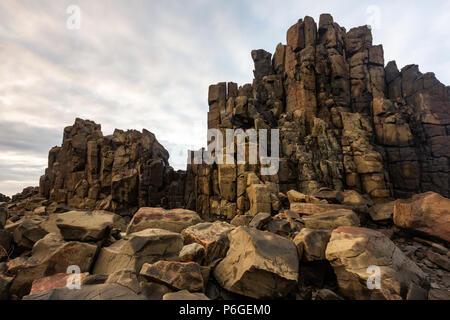 The iconic Bombo headland quarry near Kiama New South Wales Australia on 21st June 2018 Stock Photo