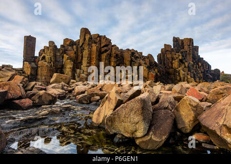 The iconic Bombo headland quarry near Kiama New South Wales Australia on 21st June 2018 Stock Photo