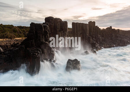 The iconic Bombo headland quarry near Kiama New South Wales Australia on 21st June 2018 Stock Photo