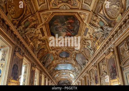 Inside the Louvre museum Stock Photo