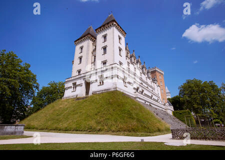 Medieval castle of Pau, Aquitaine, France. Birth place of the french king Henri 4 Stock Photo