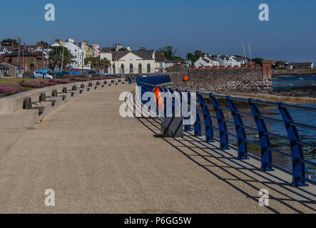 The seaside promenade at Donaghadee in Northern Ireland Stock Photo