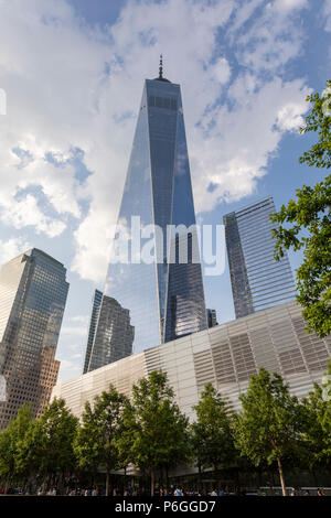 9/11 Memorial. World Trade Center. New York City, U.S.A. Stock Photo