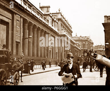 Bank of England, London, Victorian period Stock Photo