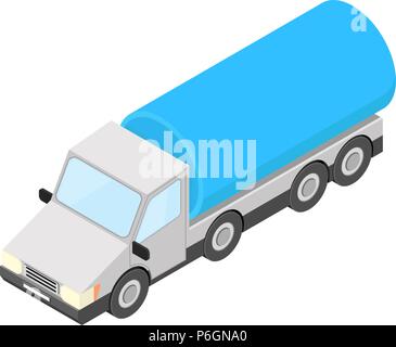 Tank truck. Isometric vector illustration Stock Vector
