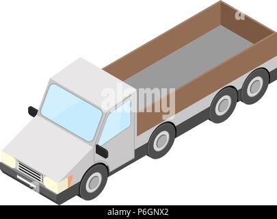 Truck. Isometric vector illustration Stock Vector