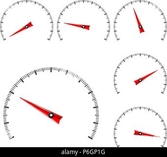 Universal semi-circle scales Stock Vector