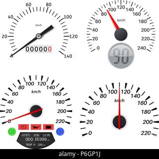 Speedometer scales Stock Vector