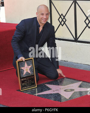 Vin Diesel  at the ceremony honoring with a Star Vin Diesel on the Hollywood Walk Of Fame In Los Angeles.Vin Diesel 017  Event in Hollywood Life - California, Red Carpet Event, USA, Film Industry, Celebrities, Photography, Bestof, Arts Culture and Entertainment, Topix Celebrities fashion, Best of, Hollywood Life, Event in Hollywood Life - California, movie celebrities, TV celebrities, Music celebrities, Topix, Bestof, Arts Culture and Entertainment, Photography,    inquiry tsuni@Gamma-USA.com , Credit Tsuni / USA, Honored with a Star on the Hollywood Walk ofFame in Los Angeles,  2013 Stock Photo