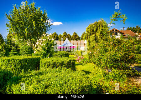 The Rose Garden in Provins, France Stock Photo