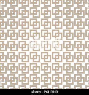Geometric rectangle gold line abstract seamless pattern. Stock Vector