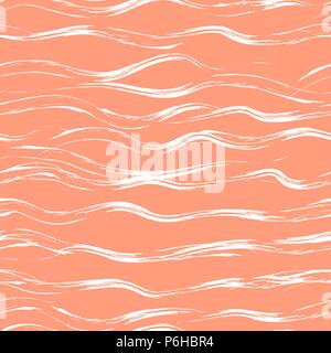 Pattern red brushed stripe seamless design for wallpaper, fabric print and wrap paper. Stock Vector