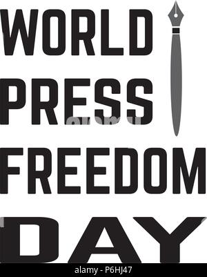 World Press freedom day Stock Vector