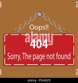 Page not found Stock Vector