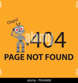 Page not found Stock Vector