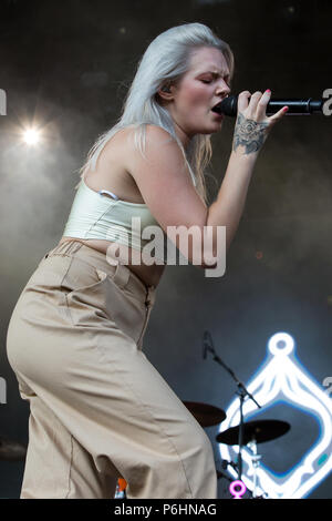 Tove Lo performing at Liseberg amusement park in Gothenburg, Sweden ...