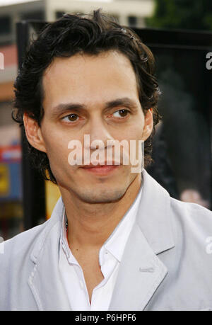 Marc Anthony arriving at the Man Of Fire Premiere at the Westwood National Theatre in Los Angeles. April 18, 2004. AnthonyMarc106 Red Carpet Event, Vertical, USA, Film Industry, Celebrities,  Photography, Bestof, Arts Culture and Entertainment, Topix Celebrities fashion /  Vertical, Best of, Event in Hollywood Life - California,  Red Carpet and backstage, USA, Film Industry, Celebrities,  movie celebrities, TV celebrities, Music celebrities, Photography, Bestof, Arts Culture and Entertainment,  Topix, headshot, vertical, one person,, from the year , 2004, inquiry tsuni@Gamma-USA.com Stock Photo