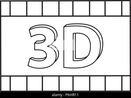 abstracct cinema symbol Stock Vector
