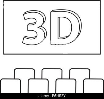 abstracct cinema symbol Stock Vector