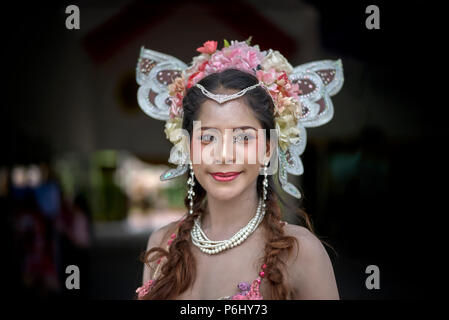 Thailand woman. Portrait of a Thai female. Southeast Asia Stock Photo