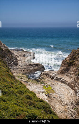 Davenport Cliffs, Santa Clara County, California Stock Photo