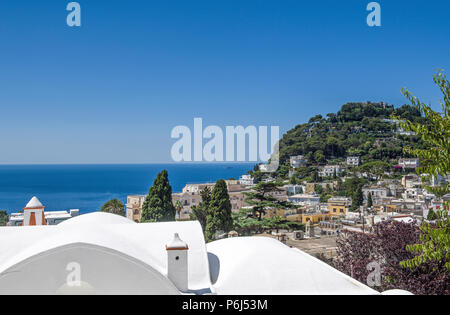 Capri Island off the Amalfi Coast Italy Stock Photo