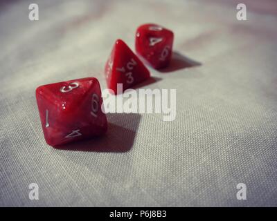 Dice used for fantasy games. Stock Photo