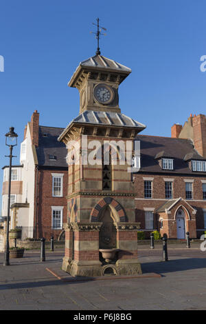 Clock tower in Front Street, Tynemouth Stock Photo