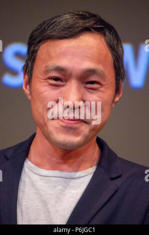 New York, USA. 29th Jun, 2018. Japanese director Masanori Tominaga at the 2018 New York Asian Film Festival on June 29, 2018. Credit: Jeremy Burke/Alamy Live News Stock Photo