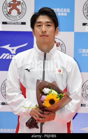 Takasaki Arena, Gunma, Japan. 30th June, 2018. Yasuhiro Ueyama (JPN), JUNE 30, 2018 - Trampoline : The Japanese World Trampoline Championship Trials at Takasaki Arena, Gunma, Japan. Credit: MATSUO.K/AFLO SPORT/Alamy Live News Stock Photo