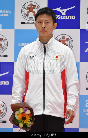 Takasaki Arena, Gunma, Japan. 30th June, 2018. Tetsuya Sotomura (JPN), JUNE 30, 2018 - Trampoline : The Japanese World Trampoline Championship Trials at Takasaki Arena, Gunma, Japan. Credit: MATSUO.K/AFLO SPORT/Alamy Live News Stock Photo