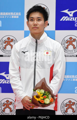 Takasaki Arena, Gunma, Japan. 30th June, 2018. Ryosuke Sakai (JPN), JUNE 30, 2018 - Trampoline : The Japanese World Trampoline Championship Trials at Takasaki Arena, Gunma, Japan. Credit: MATSUO.K/AFLO SPORT/Alamy Live News Stock Photo