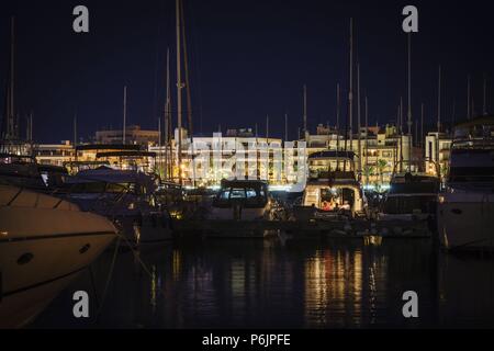 enbarcaciones de recreo, puerto de Alcudia,Mallorca, islas baleares, Spain. Stock Photo