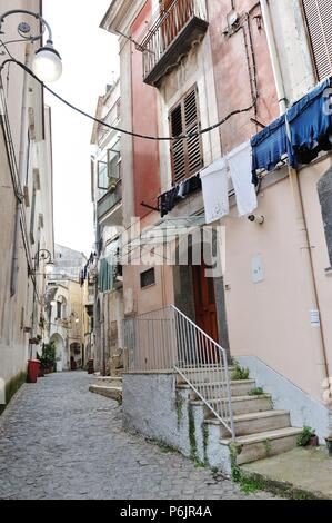 Narrow streets with typical architecture in the southern town of Amalfi coast, Vietri Sul Mare. Italy Stock Photo