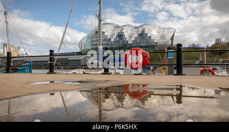 Sage Gateshead from Newcastle upon Tyne, Tyne & Wear, England,UK Stock Photo