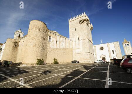 capilla en honor a la Reina Isabel de Portugal, nieta de Jaime I el Conquistador, Estremoz, Alentejo, Portugal, europa. Stock Photo