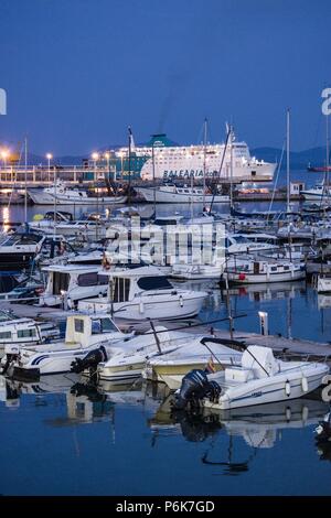 enbarcaciones de recreo, puerto de Alcudia,Mallorca, islas baleares, Spain. Stock Photo
