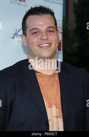 Daniel Franzese arriving at the Stateside Premiere at The Crest Theatre in Los Angeles. May 18, 2004. FranzeseDaniel119 Red Carpet Event, Vertical, USA, Film Industry, Celebrities,  Photography, Bestof, Arts Culture and Entertainment, Topix Celebrities fashion /  Vertical, Best of, Event in Hollywood Life - California,  Red Carpet and backstage, USA, Film Industry, Celebrities,  movie celebrities, TV celebrities, Music celebrities, Photography, Bestof, Arts Culture and Entertainment,  Topix, headshot, vertical, one person,, from the year , 2004, inquiry tsuni@Gamma-USA.com Stock Photo