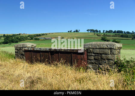 Bridge on the Great Harwood Loop Line near Rishton Stock Photo