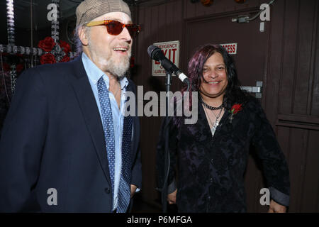 Hollywood, California, USA. 30th June, 2018. Leif Garrett and Joey Durant at 'Rock & Roll Drummer Joey Durant's Wedding Celebration' at the Rainbow in Hollywood, California. Credit: Sheri Determan/Alamy Live News Stock Photo