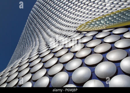 Birmingham, UK: June 29, 2018: Selfridges is one of Birmingham city's most distinctive and iconic landmarks and part of the Bullring Shopping Centre.