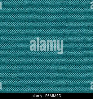 Ideal fabric background in turquoise colour. Seamless square texture, tile ready. Stock Photo
