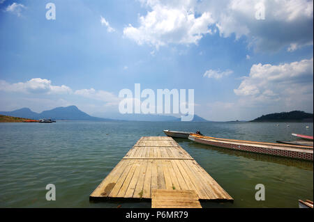 Waduk Jatiluhur Dam, Lake, Purwakarta, West Java, Indonesia, rakit Stock Photo