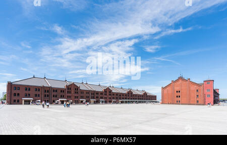 Yokohama Red Brick Warehouse, Naka-Ku, Yokohama City, Kanagawa Prefecture, Japan Stock Photo