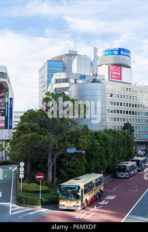 Tower of Wind by Japanese architect Toyo Ito,  Yokohama Station, Nishi-Ku, Yokohama City, Kanagawa Prefecture, Japan. Stock Photo